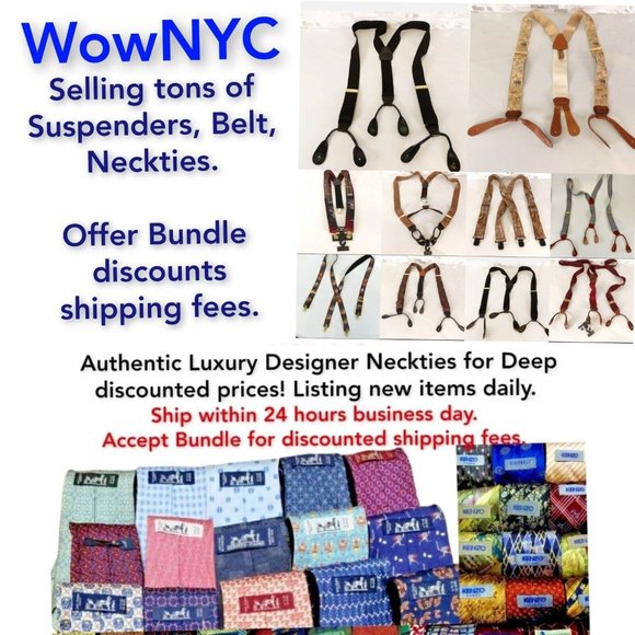 Suspender Boy Blue Clip On Y Back Adjustable Strap Stretch‎ Classic Royal - Picture 2 of 7